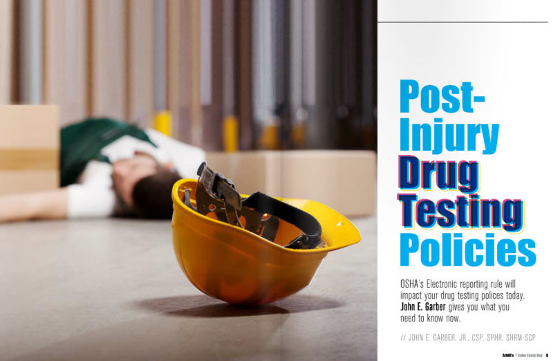 Post Injury Drug Testing Article Cover